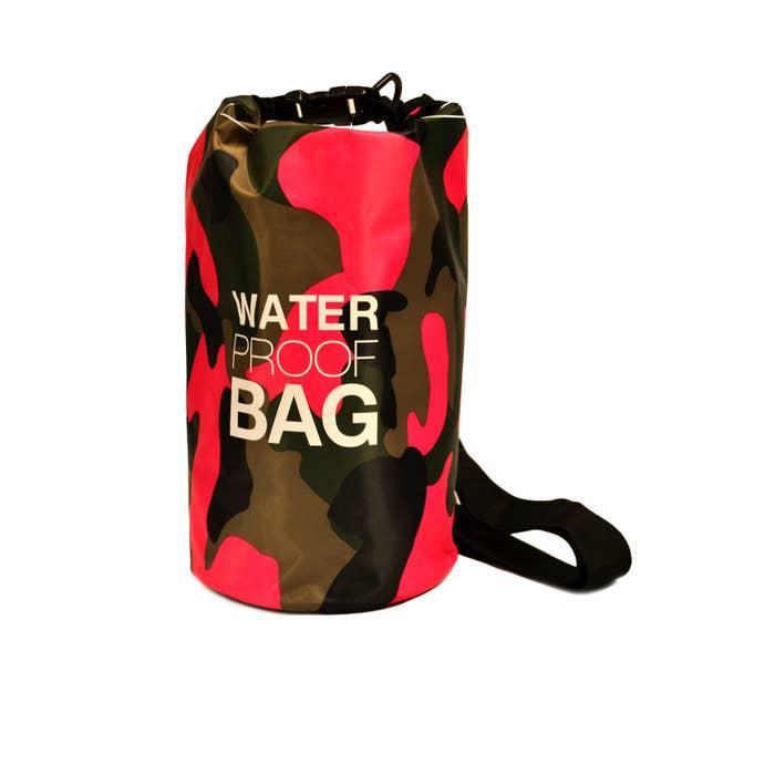 NuPouch Waterproof Crossbody Purse - Beach & Sport Bag In Black/Pink | Shock Absorbent & Spill-Proof