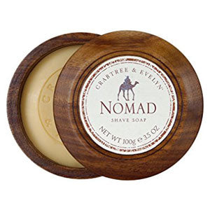 CRABTREE & EVELYN Nomad Shave Soap In Wooden Bowl