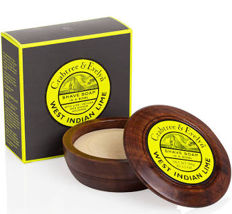 Crabtree&Evelyn West Indian Lime Shave Soap in a Bowl